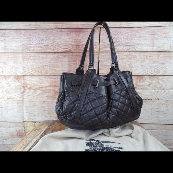 Burberry DARK GREEN quilted leather satchel - Picture 2 of 8